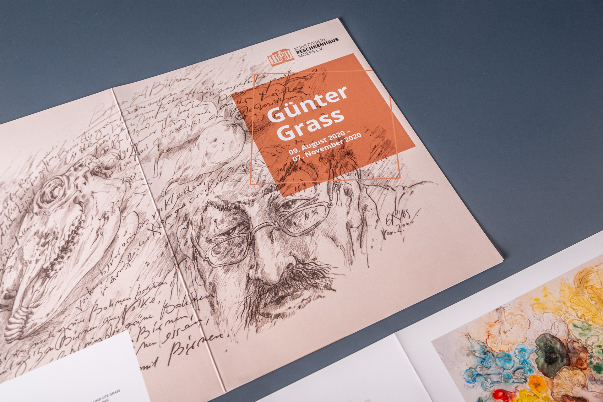 Programmheft Günter Grass Ausstellung im Peschkenhaus Moers
